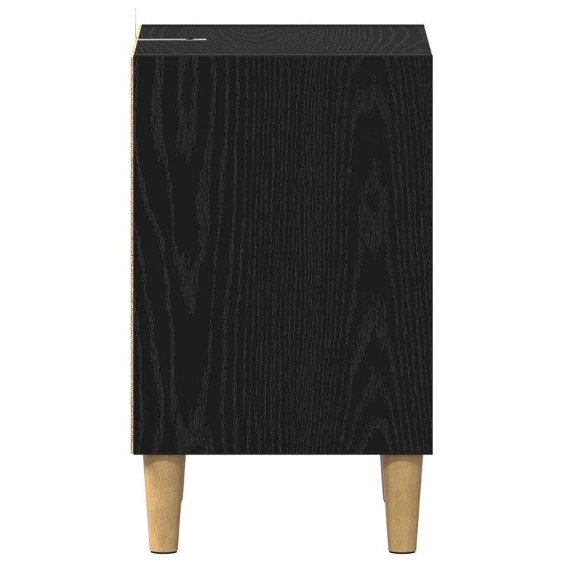 Szafka pod łóżko 2 pcs Czarny Dąb 40 x 30 x 50 cm