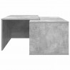 Zestaw stolików kawowych 2 pcs Betonowy szary