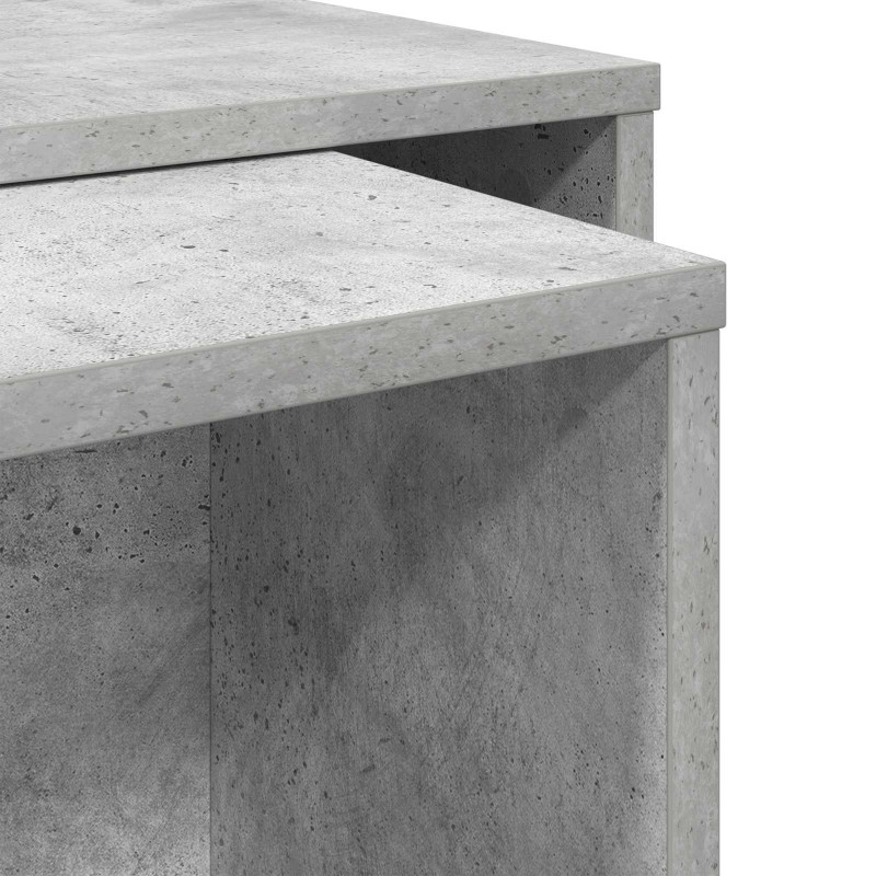 Zestaw stolików kawowych 2 pcs Betonowy szary