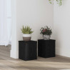 Stojak na rośliny 2 pcs Czarny Dąb 15 x 15 x 20 cm