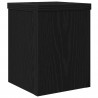Stojak na rośliny 2 pcs Czarny Dąb 15 x 15 x 20 cm
