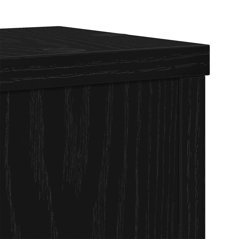 Stojak na rośliny 2 pcs Czarny Dąb 15 x 15 x 20 cm