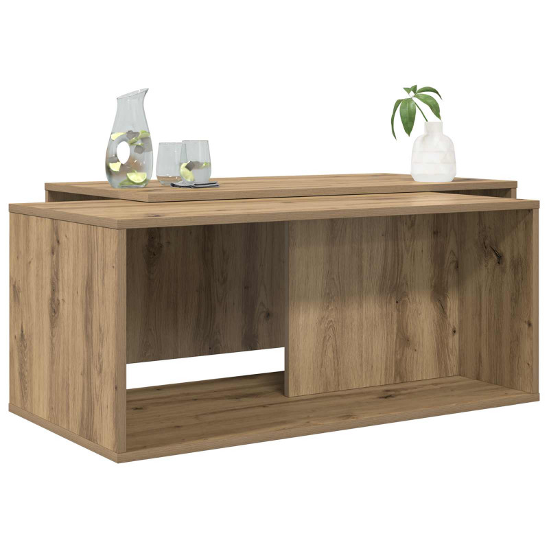 Zestaw stolików kawowych 2 pcs Dąb rzemieślniczy