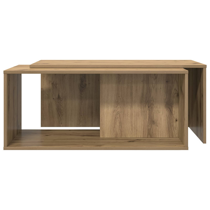 Zestaw stolików kawowych 2 pcs Dąb rzemieślniczy