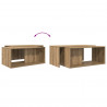 Zestaw stolików kawowych 2 pcs Dąb rzemieślniczy