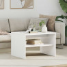 Stolik kawowy Biały 60 x 50 x 40 cm Materiał drewnopochodny