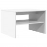 Stolik kawowy Biały 60 x 50 x 40 cm Materiał drewnopochodny