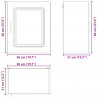 Szafka kuchenna Kalmar 2 pcs Czarny Dąb 50 x 31 x 60 cm