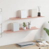Półka wisząca 2 pcs Różowy 80 x 18 x 2,5 cm Stal