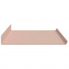 Półka wisząca 4 pcs Różowy 80 x 18 x 2,5 cm Stal