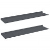 Półka wisząca 2 pcs Antracyt 80 x 18 x 2,5 cm Stal