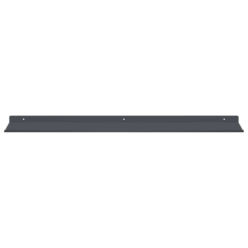 Półka wisząca 2 pcs Antracyt 80 x 18 x 2,5 cm Stal