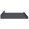 Półka wisząca 2 pcs Antracyt 80 x 18 x 2,5 cm Stal