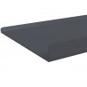 Półka wisząca 2 pcs Antracyt 80 x 18 x 2,5 cm Stal