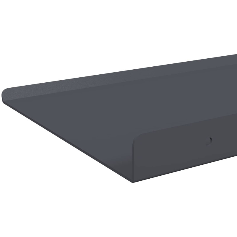 Półka wisząca 4 pcs Antracyt 80 x 18 x 2,5 cm Stal