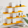 Półka wisząca 4 pcs Musztardowy Żółty 80 x 18 x 2,5 cm Stal