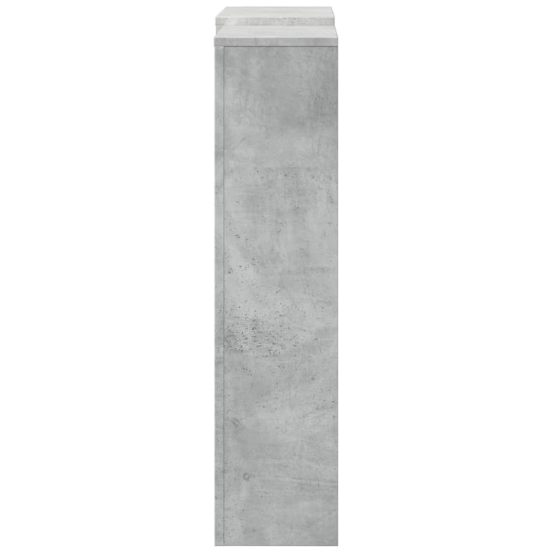 Osłona na grzejnik, szarość betonu, 205x21,5x83,5 cm