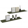 Półka wisząca 2 pcs Zielony oliwkowy 80 x 18 x 2,5 cm Stal
