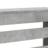 Osłona na grzejnik, szarość betonu, 205x21,5x83,5 cm