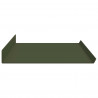 Półka wisząca 4 pcs Zielony oliwkowy 80 x 18 x 2,5 cm Stal