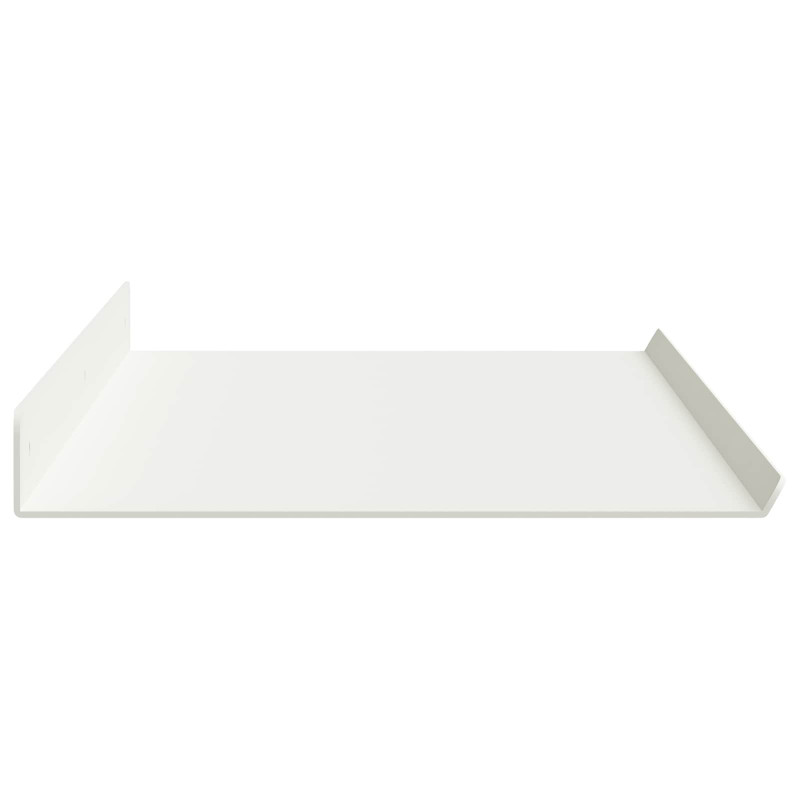 Półka wisząca 4 pcs Biały 80 x 18 x 2,5 cm Stal