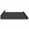 Półka wisząca 2 pcs Czarny 100 x 18 x 2,5 cm Stal