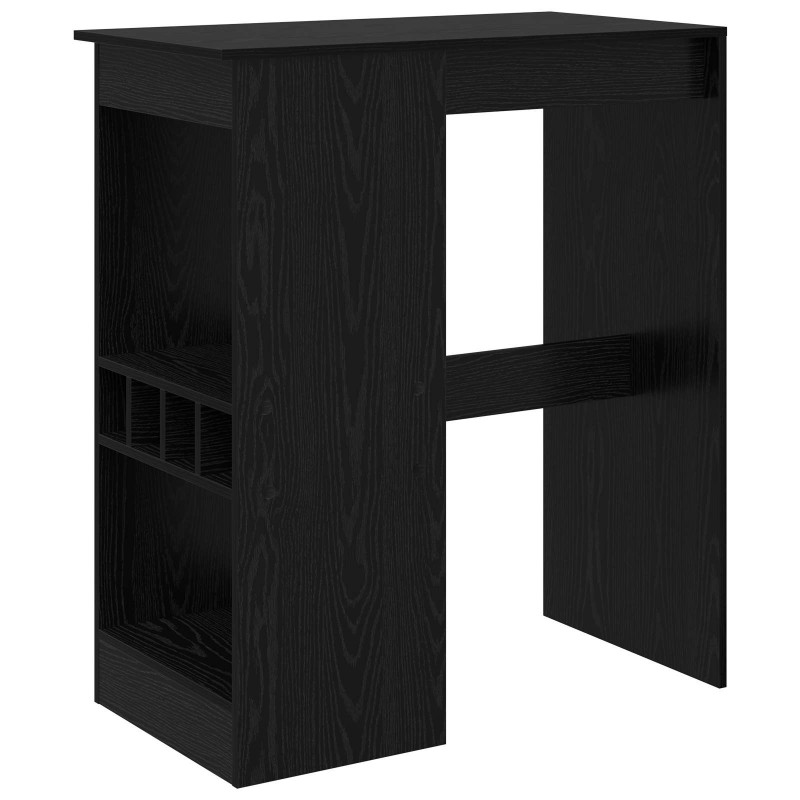 Stół barowy z półką Czarny Dąb 90 x 47.5 x 103.5 cm
