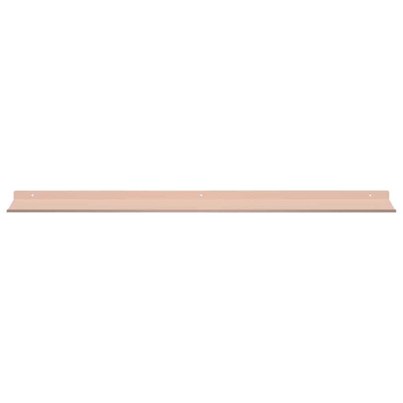 Półka wisząca 2 pcs Różowy 100 x 18 x 2,5 cm Stal