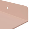 Półka wisząca 2 pcs Różowy 100 x 18 x 2,5 cm Stal