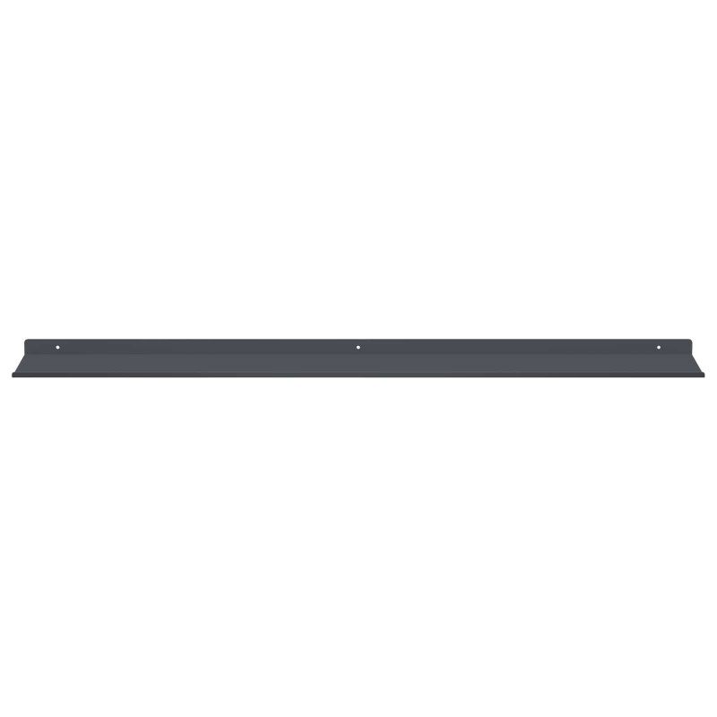 Półka wisząca 2 pcs Antracyt 100 x 18 x 2,5 cm Stal