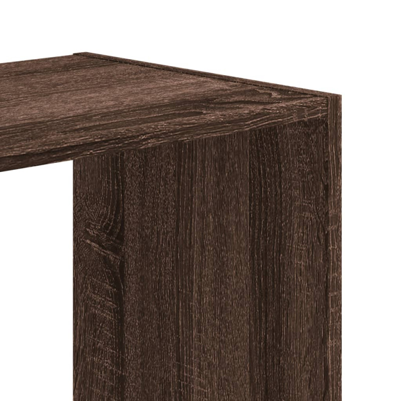 Regał, brązowy dąb, 68,5x32x75 cm, materiał drewnopochodny