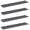 Półka wisząca 4 pcs Antracyt 100 x 18 x 2,5 cm Stal