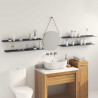 Półka wisząca 4 pcs Antracyt 100 x 18 x 2,5 cm Stal