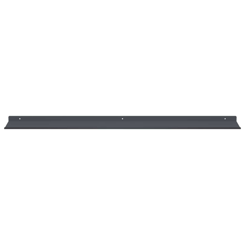 Półka wisząca 4 pcs Antracyt 100 x 18 x 2,5 cm Stal