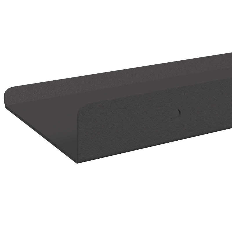 Półka wisząca 3 pcs Czarny 40 x 9 x 2,5 cm Stal