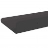 Półka wisząca 3 pcs Czarny 40 x 9 x 2,5 cm Stal