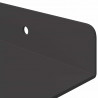 Półka wisząca 3 pcs Czarny 40 x 9 x 2,5 cm Stal