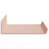 Półka wisząca 3 pcs Różowy 40 x 9 x 2,5 cm Stal
