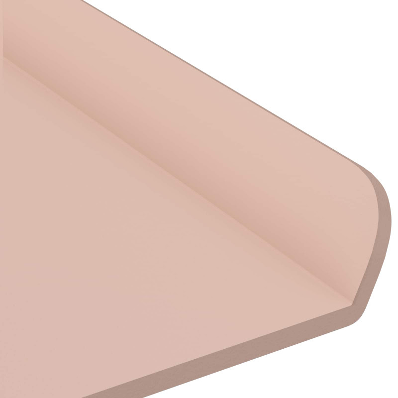 Półka wisząca 3 pcs Różowy 40 x 9 x 2,5 cm Stal