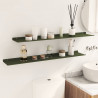 Półka wisząca 2 pcs Zielony oliwkowy 100 x 18 x 2,5 cm Stal