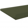 Półka wisząca 2 pcs Zielony oliwkowy 100 x 18 x 2,5 cm Stal