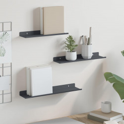 Półka wisząca 3 pcs Antracyt 40 x 9 x 2,5 cm Stal