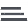 Półka wisząca 3 pcs Antracyt 40 x 9 x 2,5 cm Stal