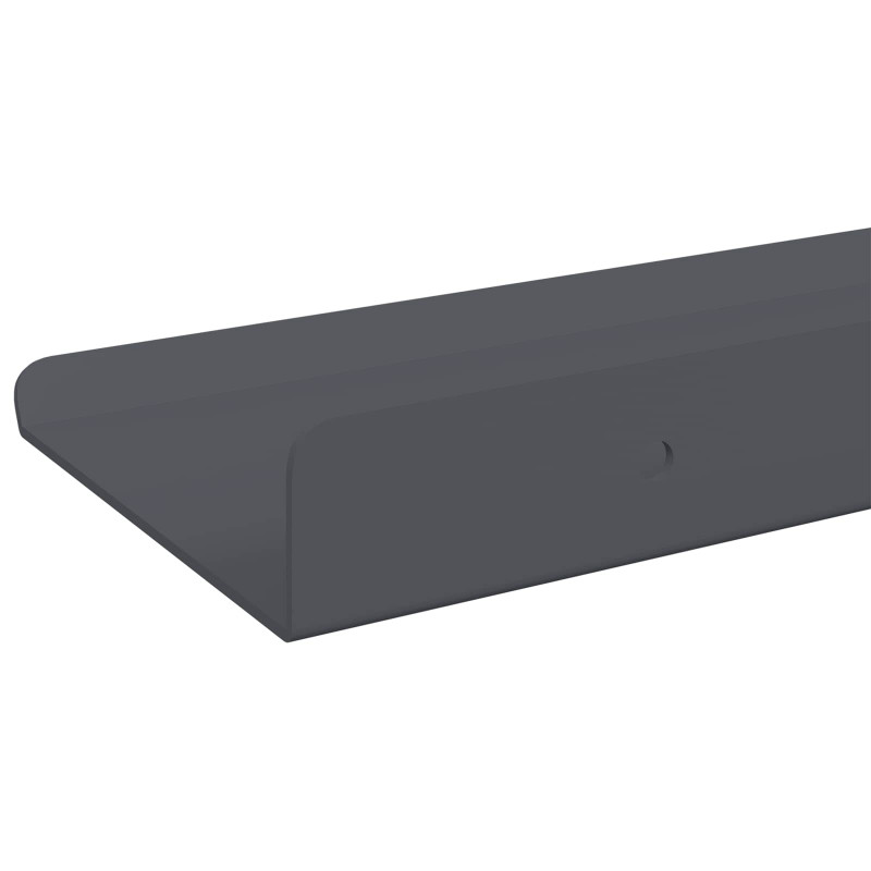 Półka wisząca 3 pcs Antracyt 40 x 9 x 2,5 cm Stal