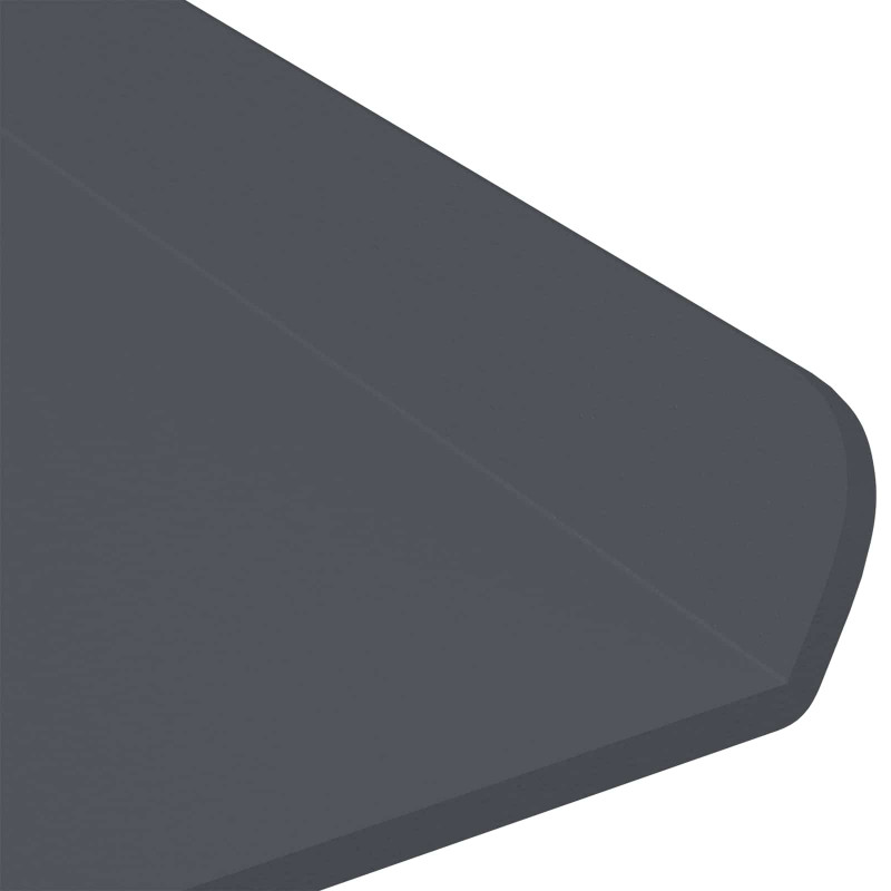 Półka wisząca 3 pcs Antracyt 40 x 9 x 2,5 cm Stal