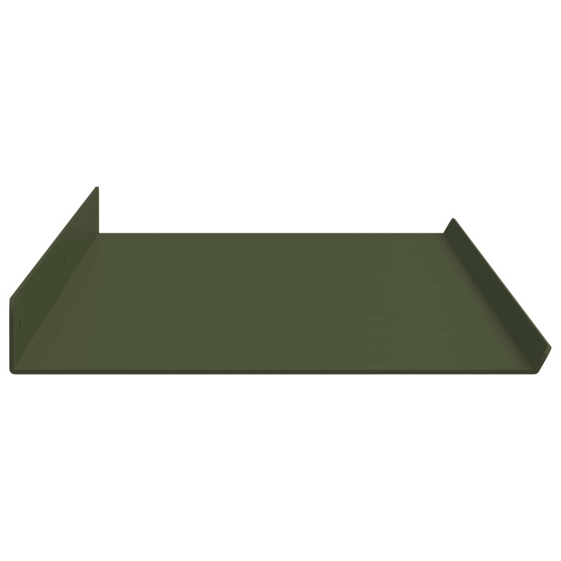 Półka wisząca 4 pcs Zielony oliwkowy 100 x 18 x 2,5 cm Stal