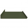 Półka wisząca 4 pcs Zielony oliwkowy 100 x 18 x 2,5 cm Stal