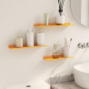 Półka wisząca 3 pcs Musztardowy Żółty 40 x 9 x 2,5 cm Stal