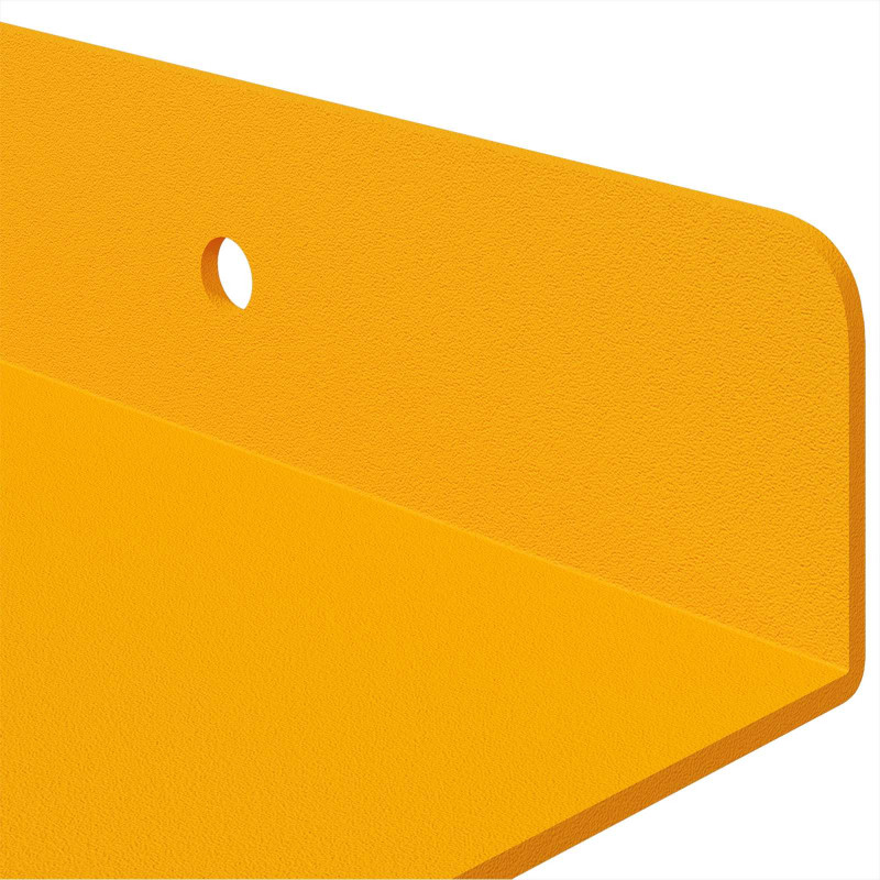 Półka wisząca 3 pcs Musztardowy Żółty 40 x 9 x 2,5 cm Stal