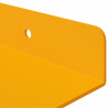 Półka wisząca 3 pcs Musztardowy Żółty 40 x 9 x 2,5 cm Stal